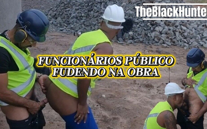 TheBlacKHunterr: 工人们独自一人在工地上，看看他们做了什么