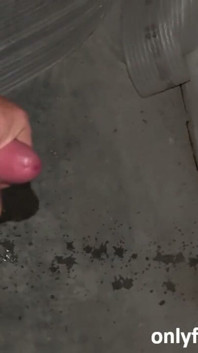 Jacking off in My Work Garage