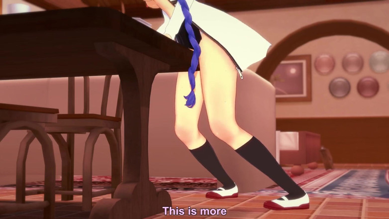 Wraith ward: Roxy Rubbing on the Corner of the Table - Mushoku Tensei...