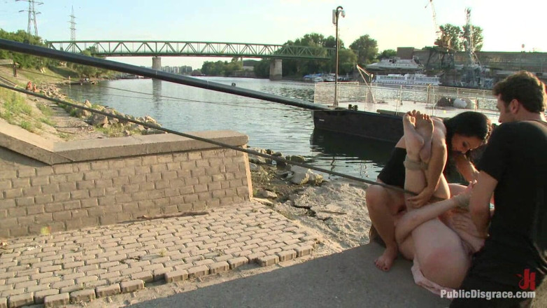 Public Disgrace by Kink: Sandra Romain Is Back in Action Dominating an Unsuspecting British...