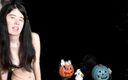 Porno Angels: Halloween pumpkin play starring Alexandria Wu