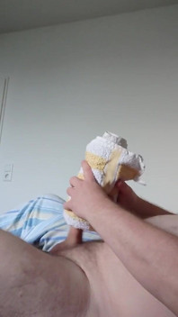 Small Cock Having Fun with the Towel