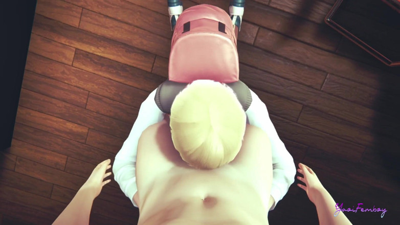 Yaoitube: Yaoi femboy - pov gattino e figliastro pompino e scopata