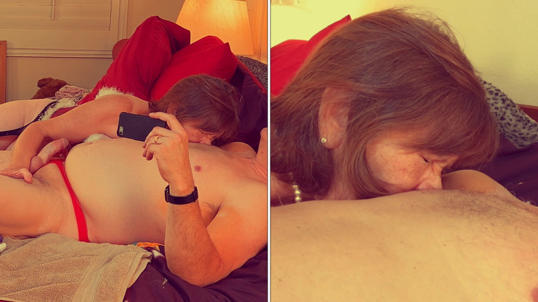 Carmen Angel: Бабушка Кармен: трах-машина трахает страпоном, сосание члена, сперма в рот шлюшки на Северном полюсе 12224fap