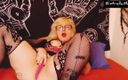 EstrellaSteam: Curvy Blonde Girl with Tattoos Masturbates Her Fat Pussy with...