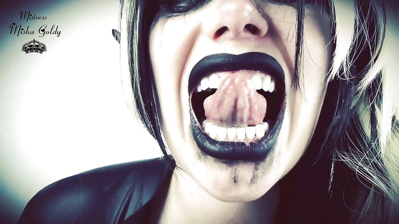 Goddess Misha Goldy: Succubus will eat you after fucking!