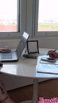 German Chubby Secretary Gets Fucked in the Office