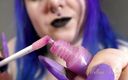 Mxtress Valleycat: Black lipstick fetish