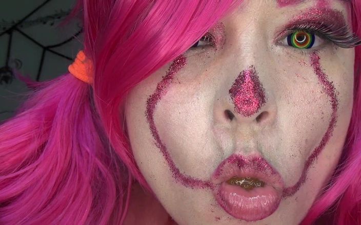 Angel eyes studio: Evil Sexy Clown Swallows Hundreds of Gummy Bears!!