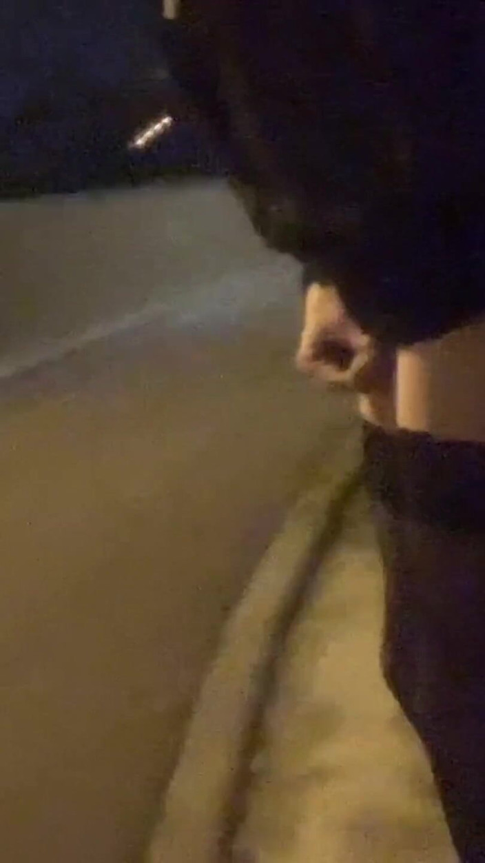 Zhenya Sissy: Another Walk with a Ponytail in the Anus