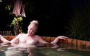 Lea Kirsch: At Night in the Pool, Swimming Naked All Alone