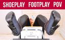 House of Era: Shoeplay and socks fetish bottom view - Ignore POV