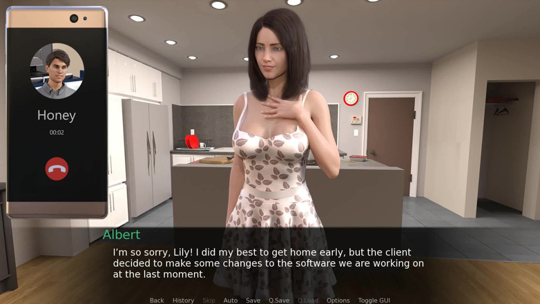 Dirty GamesXxX: NTR梦想：丈夫在工作，妻子邀请她的邻居在家做爱 第7集