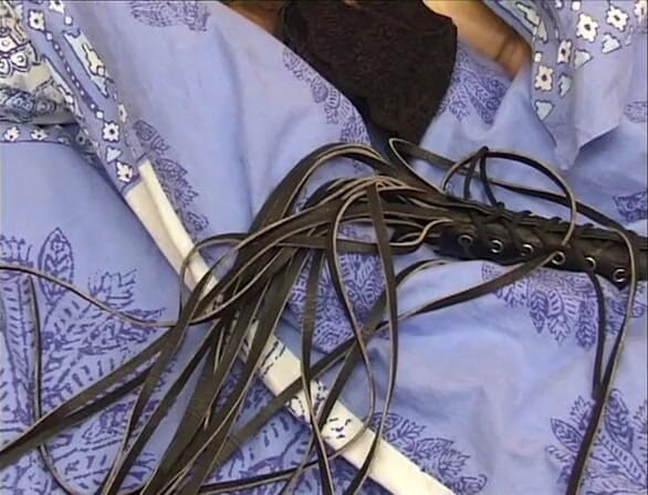 Hard Lesbians: Two whores in stocking toying and whipping