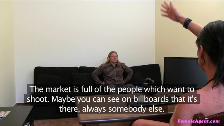 Female Agent: Female Agent - Buff Blond God Fucks Agent's Tight Little Pussy
