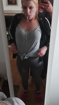 Real Homemade Wife Workout and Sucking Big Cock on Her Knees Cum in Mouth