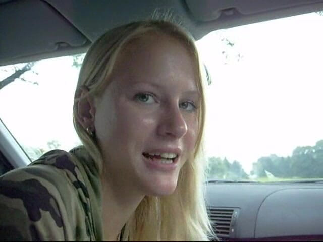 Blondehexe: Oral seks im auto