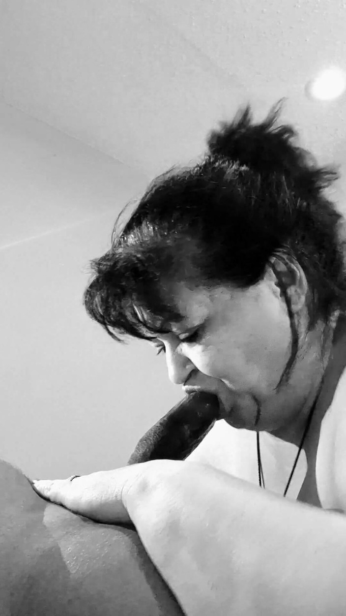 MrsHoley: Sucking the Black off Stepdaddy's Dick
