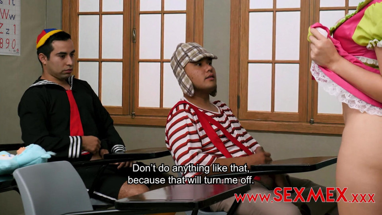 SexMex: Horny Barrio - at College. Nicole Zurich Sara Blonde