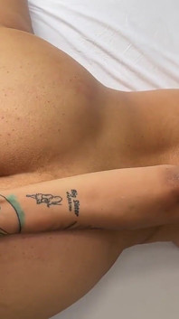 Creampie for tattooed blonde