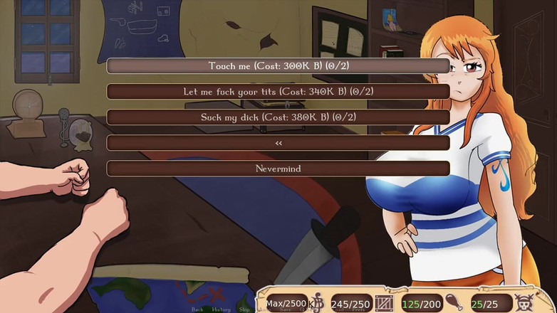 LoveSkySan69: Jeden kus - pirátský trenér, část 7 nami honění kapitána čůráka od Loveskysanx