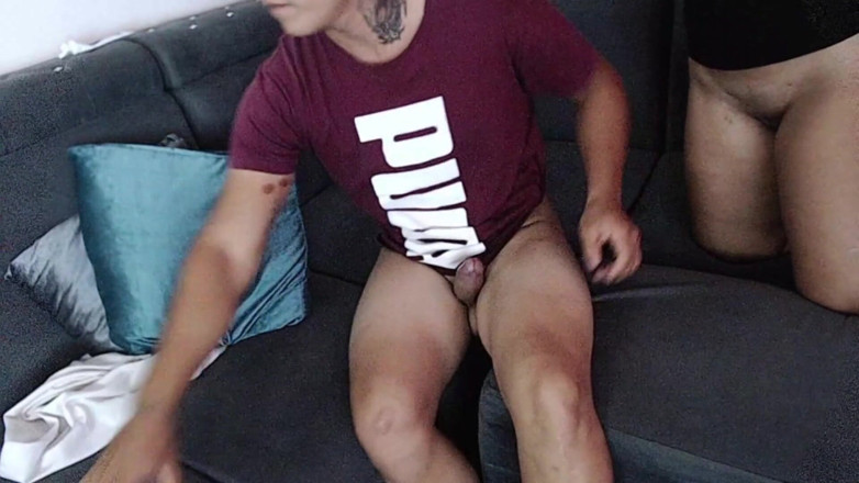Thalia and Felipe: Delicious cum in mounth