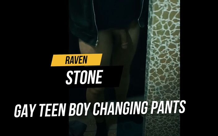 RavenStone: Gay teen boy changing pants nude in the shop