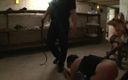 Absolute BDSM films - The original: Humiliating whipping in kneeling, dominating pussy fingering