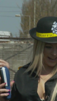 Chelsea Sax and Cindy Behr Give Out Parking Tickets and Blowjobs
