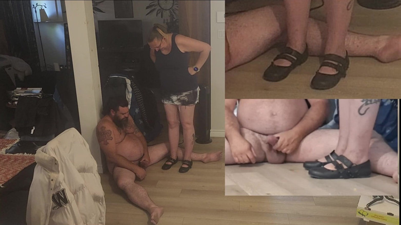 Miss jj chose: Full Weight on His Two Balls