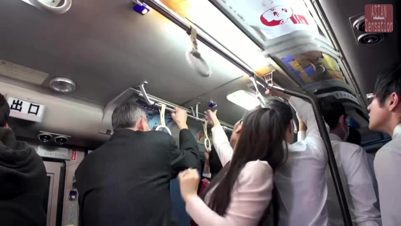 Lust lab: Crowded Train Wife - Skirt up, Desperate for More - Cut1