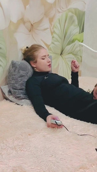 Electrical Stimulation of the Penis of a Tied Slave