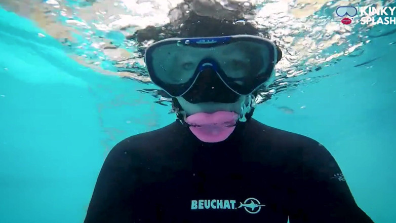 UKCuteGirl Lucy Lauren: Neoprene Enclosed and Gagged - Underwater Mouth Control Fantasy