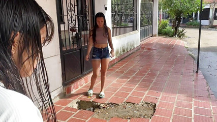 DAYANNA: Fotto la mia vicina sexy quando si lavava la moto