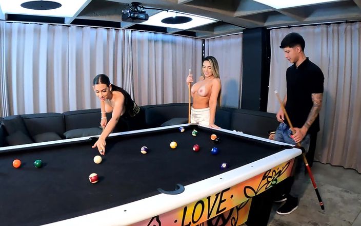 Alicia Trece: A Threesome with Two Incredible Latinas on a Pool Table