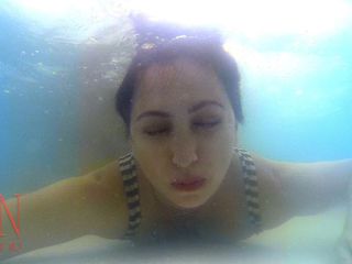 Regina Noir: Breath holding underwater. Domination rough sex. Nudist Regina Noir swimming,...