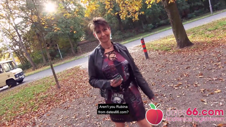 Dates66: Ugly German MILF fucked by random stranger!