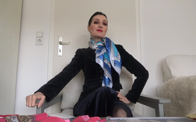 Lady Victoria Valente: New satin scarves - many neckerchief scarf styles!