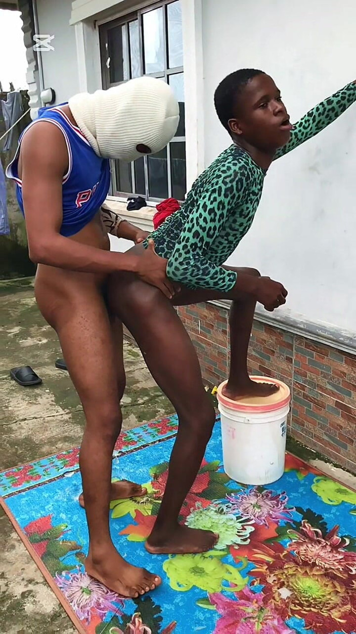 BLACKSHOOTERR: Outside His House Compound Having Anal Sex