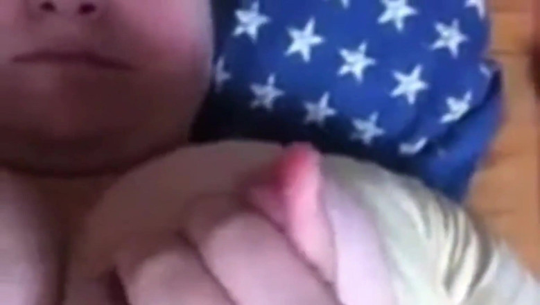 Real homemade BBW BBC porn: Bbwbootyful my boobs solo play compilation