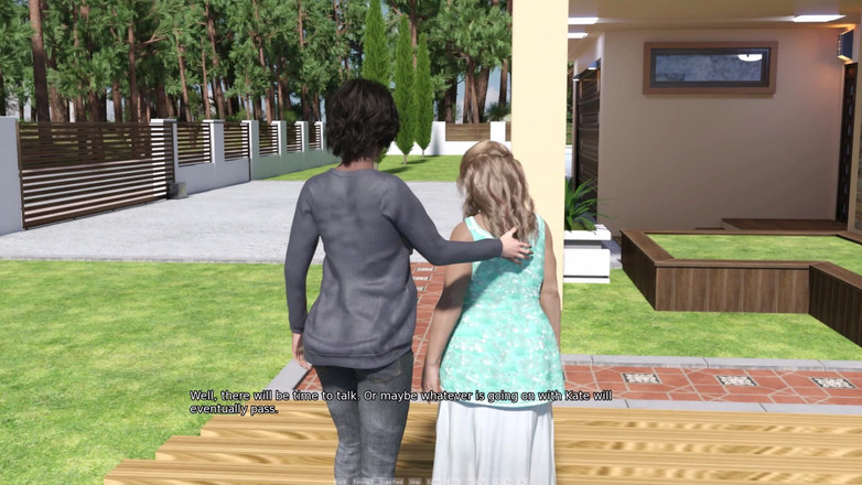 3D Cartoon Porn: Mein wohnheim 223 - goodbye Kuss von Olivia und Betty zu Mark