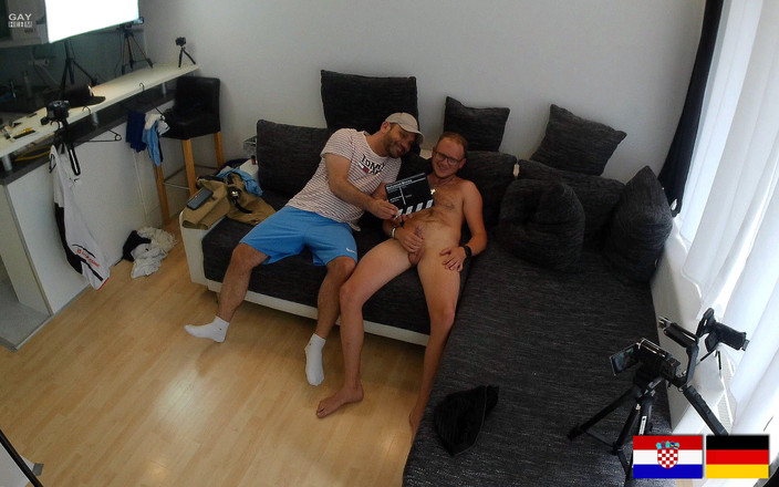 GAYheim: Německý heterosexuální kluk na castingu a natáčení s Cumshot