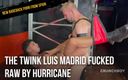 NEW BAREBACK PORN FROM SPAIN: The twink Luis Madrid fucked raw by Hurricane