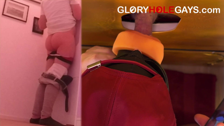 GLORYHOLEGAYS: 22 anni segretamente guardando porno - viene ciucciata duramente al gloryhole