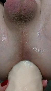 Husband cum anally on my huge strapon femdom strapon