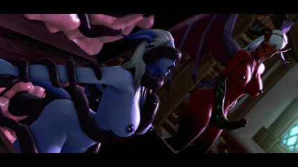 Velvixian3Futanari: A Reckless Draenei an Insatiable Succubus (futa Shemale)