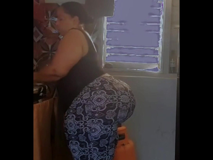 Fancydesire77: Granny Have No Clue I Am Filming Her Clean up