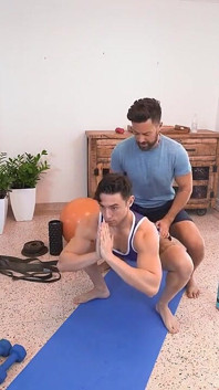 You Can't Work Out with a Hard Cock, Let Your Hot Trainer Suck It Dr