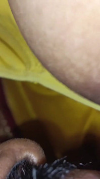 Yellow Saree Hot Breast Nipple Licking