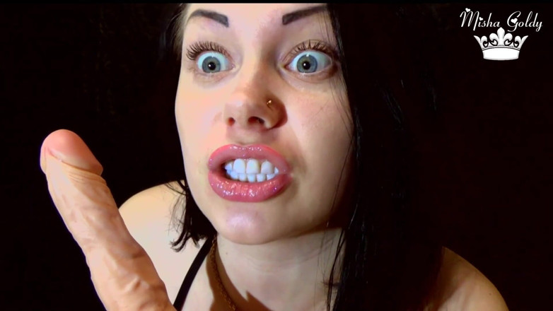 Goddess Misha Goldy: Cock torment with surprise at the end!